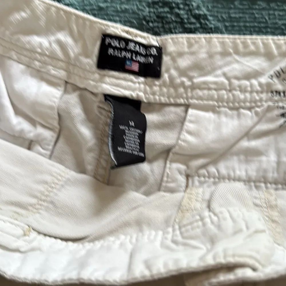 Polo Jeans Co Ralph Lauren Beige Chino Shorts Size 14